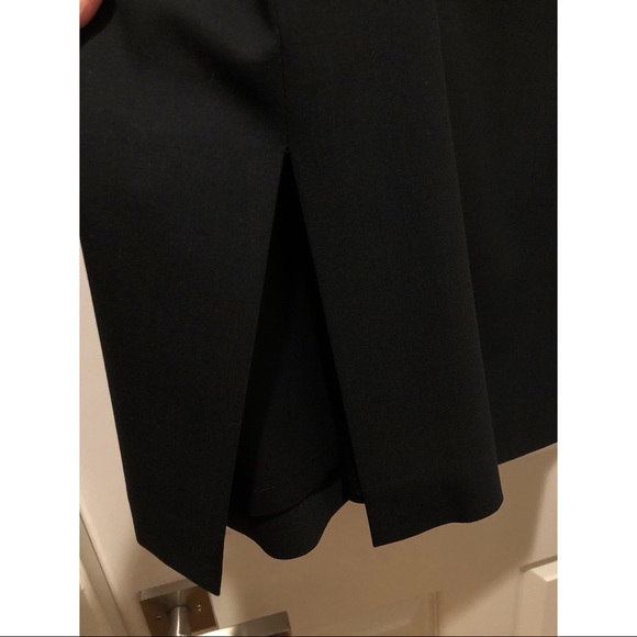 NWOT ESCADA for Saks Fifth Avenue Black Pencil Skirt w/ 2 Side Slits, Sz EUR 42 - Picture 5 of 16